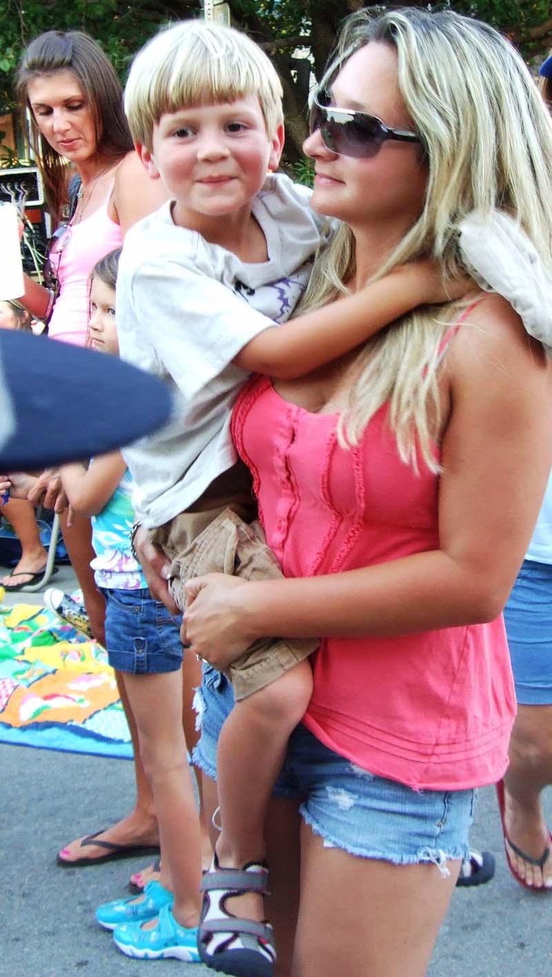 photo of crowd listening to band perform